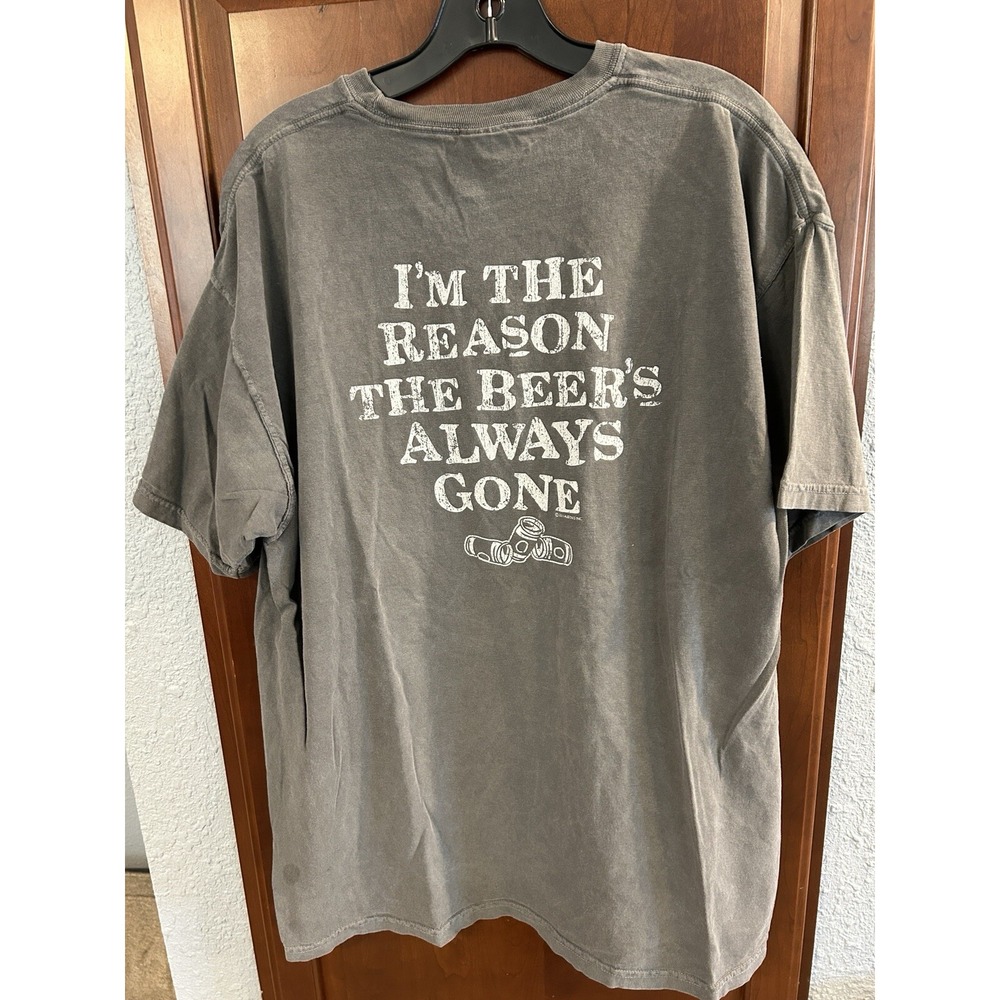 Vintage Maui Hawaii Tshirt XL "Drink Beer Be Happy" Grey